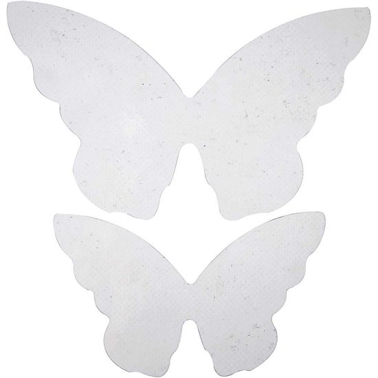 Creotime Vlinder Vleugels 7x12cm & 9,5x16cm 20st