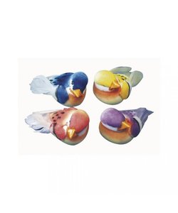 Decoratie Vogels 2cm 4st