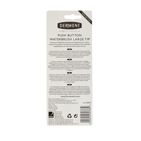 Derwent Derwent Push Button Waterbrush Large Tip
