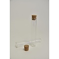 CREA Glazen Flesje Met Kurk 2,5x15cm