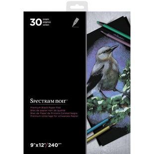 Spectrum Noir Premium Paper Pad 9x12'' 240g Black