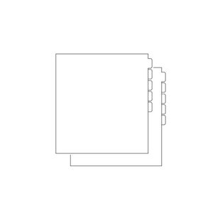 Totally-Tiffany Paper Storage Box Dividers opbergsysteem 12x12'' 10st