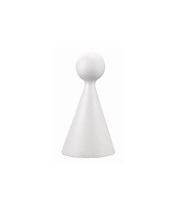 Piepschuim Figuur kegel 15cm hoog