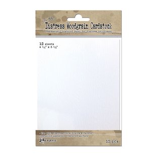 Ranger Distress  Tim Holtz Woodgrain Cardstock 4 ,25x5,5 inch 12 sheets