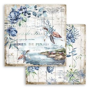 Stamperia Paper 12x12'' Romantic Sea Dream Turtle