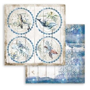 Stamperia Paper 12x12'' Romantic Sea Dream Rounds