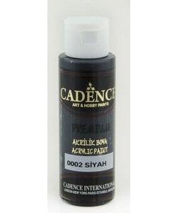 Cadence Premium Acrylverf Semi Mat 70ml Zwart
