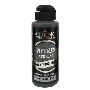 Cadence Hybrid Acrylverf Semi Mat 120ml Antraciet Zwart