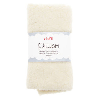 Plush Lamsvel 100% polyester 30 x 40cm  Beige