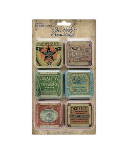 Tim Holtz Idea-Ology Tin tops 6 pcs.