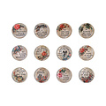 Tim Holtz Tim Holtz Idea-Ology buttons Quote Flair 12 pcs
