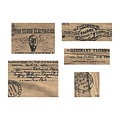 Tim Holtz Tim Holtz Idea-Ology Vignette Panels 5 pcs ca. 2,75"x2,75" tot 4"x5,5"