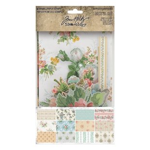 Tim Holtz Idea-Ology Worn Wallpaper Scraps 49 pcs.