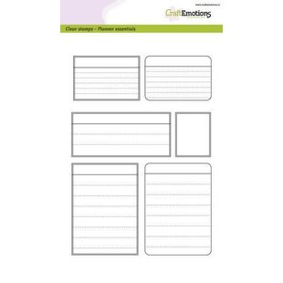 CraftEmotions Stempel Planner Essentials A5 Frames