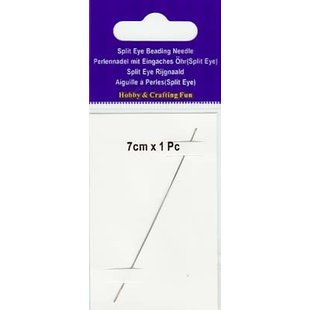 Split Eye Beading Needle Rijgnaald 7cm