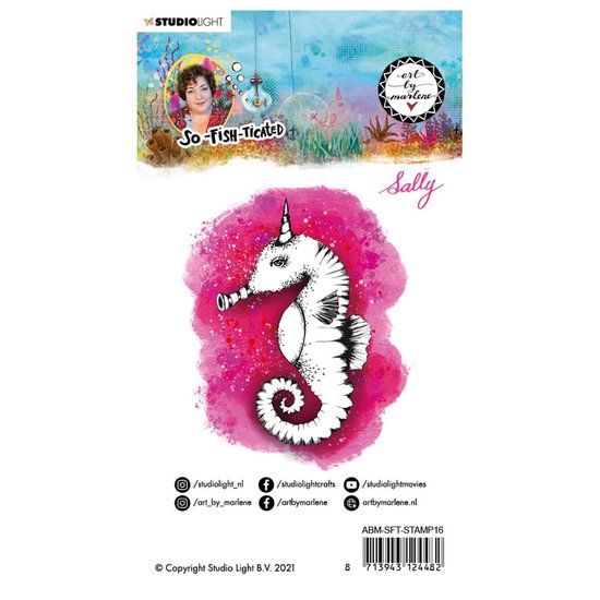 Studio Light Studio Light Art By Marlene Stempel 10x12cm So-Fish-Ticated Sally nr.16