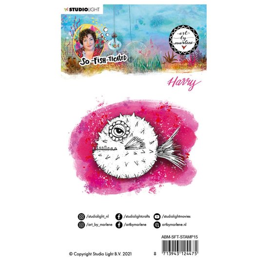 Studio Light Studio Light Art By Marlene Stempel 10x12cm So-Fish-Ticated Harry nr.15