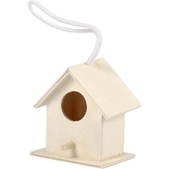 Creotime Vogelhuis, afm 6x6 cm, triplex