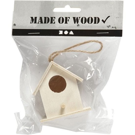 Creotime Vogelhuis, afm 6x6 cm, triplex