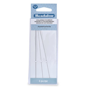 Beadalon Flexibele Rijgnaalden Set 3 st. ass. 12,7 cm.