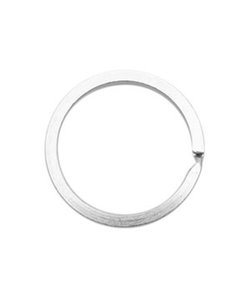 Sleutelhanger Ring 25mm Antiek Zilver 5st.