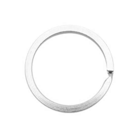 Sleutelhanger Ring 25mm Antiek Zilver 5st.