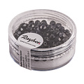 Rayher Rayher Glas Facetkraal 4mm Zwart 100st