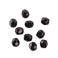 Rayher Rayher Glas Facetkraal 4mm Zwart 100st