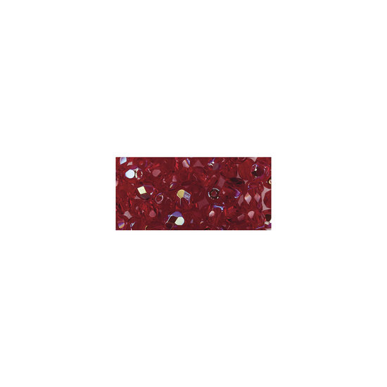 Rayher Rayher Glas Facetkraal 4mm Robijn Iriserend 100st
