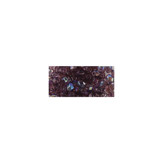 Rayher Rayher Glas Facetkraal 4mm Amethist Iriserend 100st