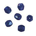 Rayher Rayher Glas Facetkraal 4mm Safier Iriserend 100st