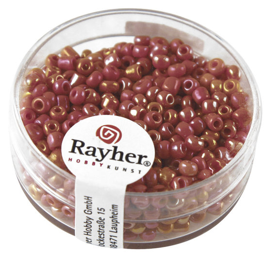 Rayher Rayher Rocailles Borduurkralen Opaque Luster 2,6mm Oranje 17g