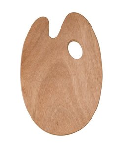 Houten Palet Ovaal 5mm 25x35cm