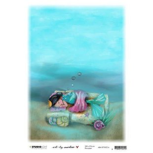 Studio Light Art By Marlene Rice Paper 20x27,6cm  So-Fish-Ticated nr. 14