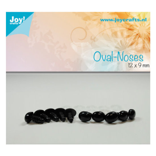 Joy Crafts Joy Crafts Neusjes Ovaal Zwart 9x12cm 10st