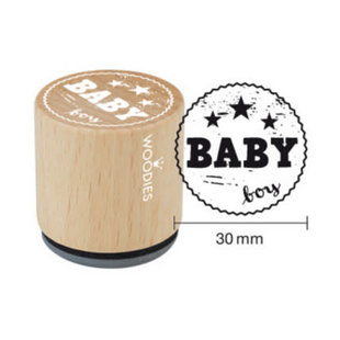 Houten stempel Baby boy