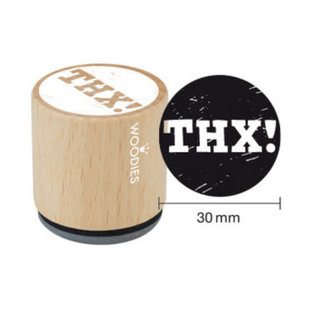 Houten stempel THX!