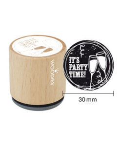 Houten stempel It's Party Time