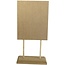 Rayher MDF Deco plaat/menubord op voet 16x34.5x1.2 cm.