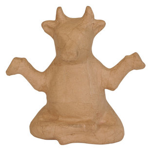 Decopatch Papier Mache Koe Yoga 15.5 cm