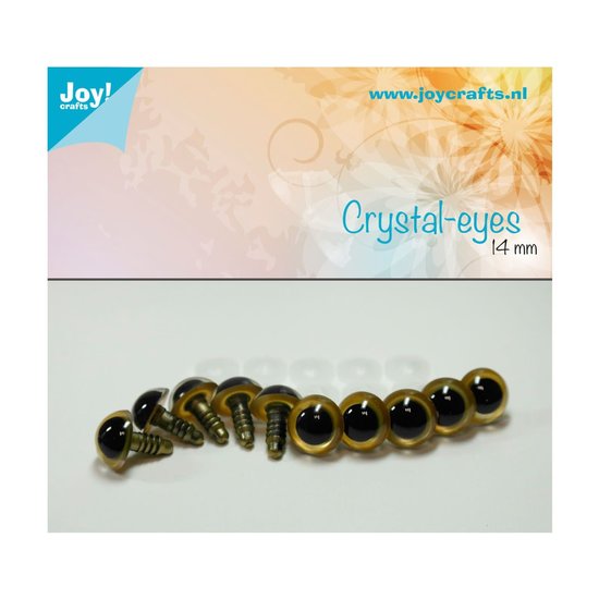 Joy Crafts Joy Crafts Veiligheidsoogjes Beige 14mm 10st