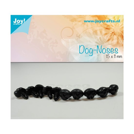Joy Crafts Joy Crafts Honden Neusjes Zwart 11x15mm 10st