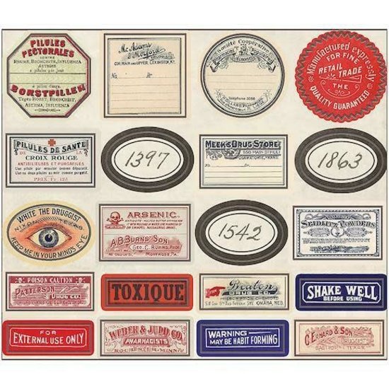 Tim Holtz Tim Holtz Idea-Ology Apothecary Vials 7pcs