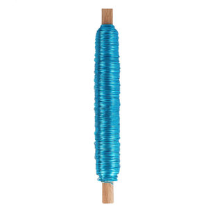 Decodraad metaal 0.50 mm., 50 m. Turquoise