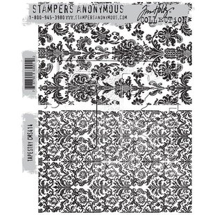 Tim Holtz Cling Stamp Tapestry 2 x 6"x4"