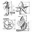 Tim Holtz Tim Holtz Cling Stamp Blueprint Nautical