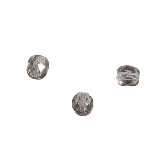 Rayher Rayher Glas Facetkraal 4mm Duifgrijs 100st