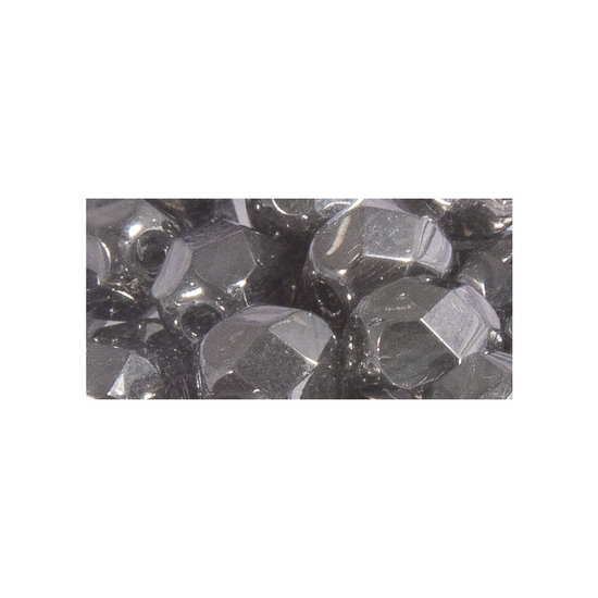 Rayher Rayher Glas Facetkraal 4mm Antraciet Opaque 100st