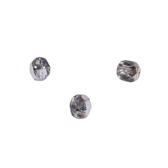Rayher Rayher Glas Facetkraal 4mm Zilver semi opaque 100st