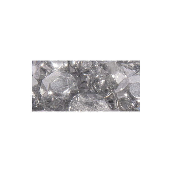 Rayher Rayher Glas Facetkraal 4mm Zilver semi opaque 100st